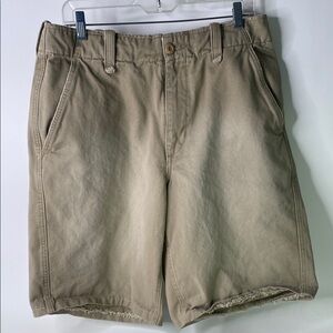 Aeropostale Tan Flat Front Shorts Classic Design Men’s Size 32